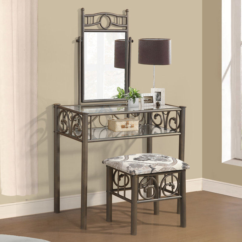 Kennerdell Metal Vanity Set & Reviews Birch Lane